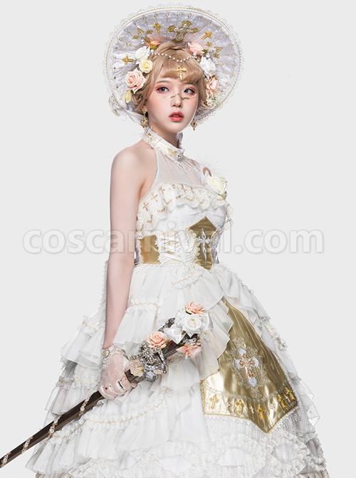 Gold-Classic-Lolita-Oath-Of-Watcher-Series-JSK-Cross-Printing-Design-Flower-Embroidery-Sleeveless-Halter-Neck-Dress-Set-coscarnival-2461