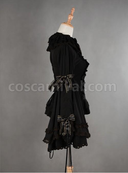 Gorgeous Flare Sleeve Black Bowknot Lolita Blouse coscarnival