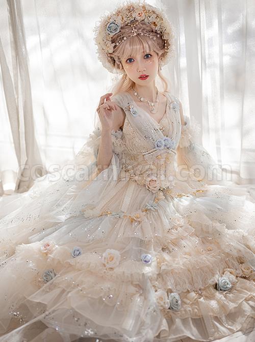 Gorgeous-Flower-Wedding-Flower-God-Spirit-Series-JSK-Gorgeous-Heavy-Industry-Three-Dimensional-Flower-Sequin-Classic-Lolita-Dress-coscarnival-1274