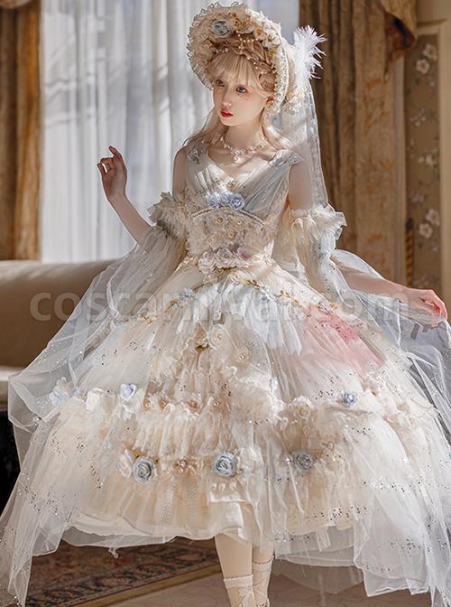 Gorgeous-Flower-Wedding-Flower-God-Spirit-Series-JSK-Gorgeous-Heavy-Industry-Three-Dimensional-Flower-Sequin-Classic-Lolita-Dress-coscarnival-1279