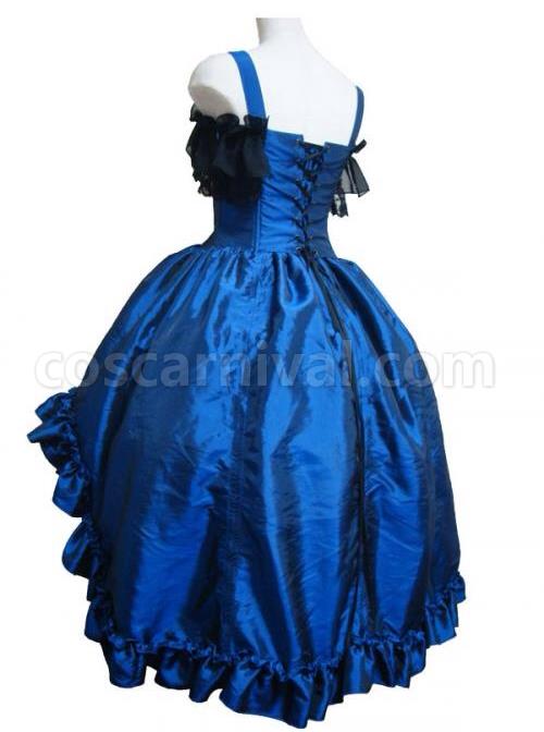 Gorgeous Lace Bind Strap Gothic Lolita Sling Dress coscarnival