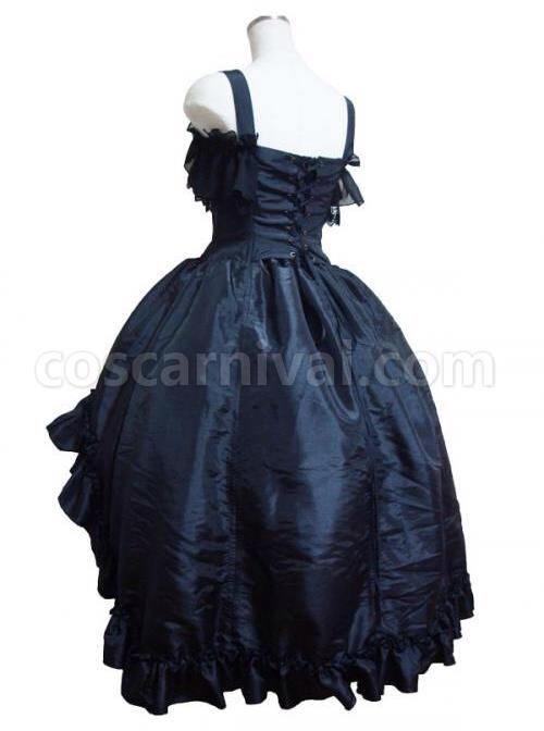 Gorgeous Lace Bind Strap Gothic Lolita Sling Dress coscarnival