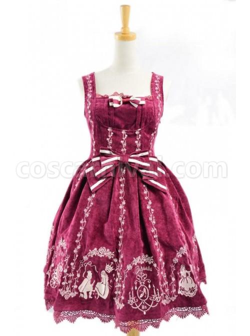 Graceful-Red-Velvet-Bow-Lace-Classic-Lolita-Dress-coscarnival-5074