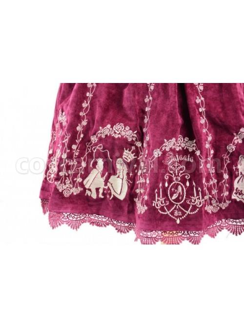 Graceful-Red-Velvet-Bow-Lace-Classic-Lolita-Dress-coscarnival-5099