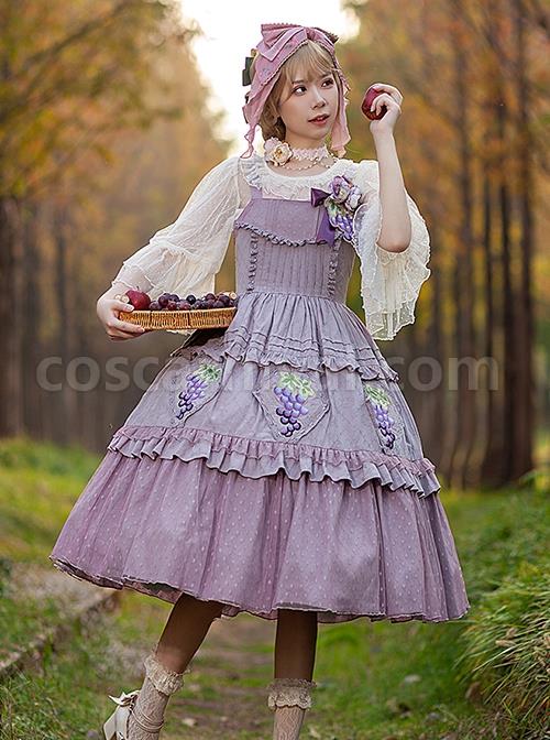 Grape-Manor-Series-Solid-Color-Jacquard-Grape-Embroidery-Elegant-Classic-Lolita-Sleeveless-Dress-coscarnival-2750