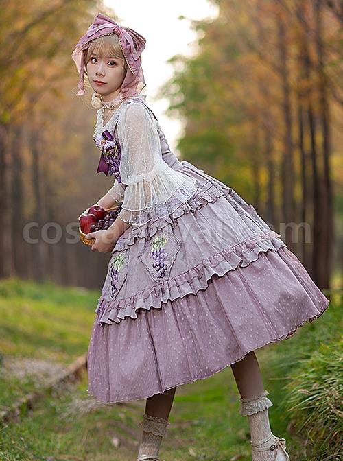 Grape-Manor-Series-Solid-Color-Jacquard-Grape-Embroidery-Elegant-Classic-Lolita-Sleeveless-Dress-coscarnival-2770