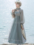 Gray-Blue-Chiffon-Elegant-JSK-Classic-Lolita-High-Waist-Long-Style-Dress-coscarnival-1084