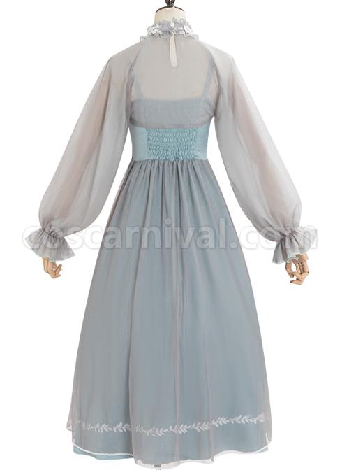 Gray-Blue-Chiffon-Elegant-JSK-Classic-Lolita-High-Waist-Long-Style-Dress-coscarnival-1126