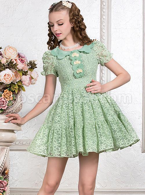 Green-Cute-Doll-Collar-Bowknot-Sweet-Lolita-Short-Sleeve-Dress-coscarnival-3315.jpg