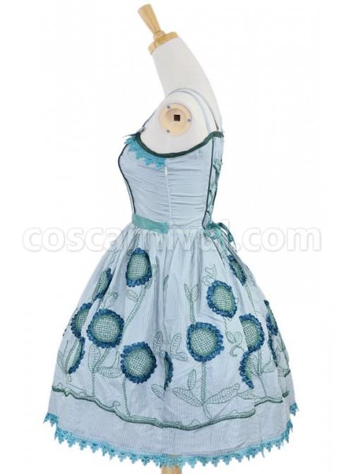 Green-Sleeveless-Knee-length-Sun-Flower-Floral-Cotton-Sweet-Lolita-Dress-coscarnival-3301.jpg