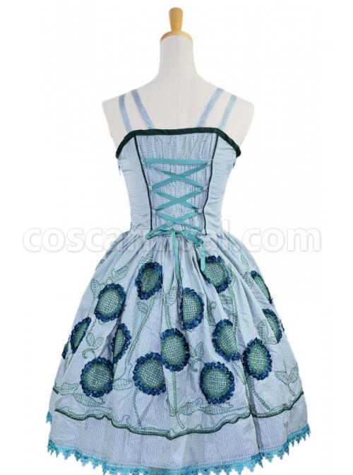 Green-Sleeveless-Knee-length-Sun-Flower-Floral-Cotton-Sweet-Lolita-Dress-coscarnival-3308.jpg