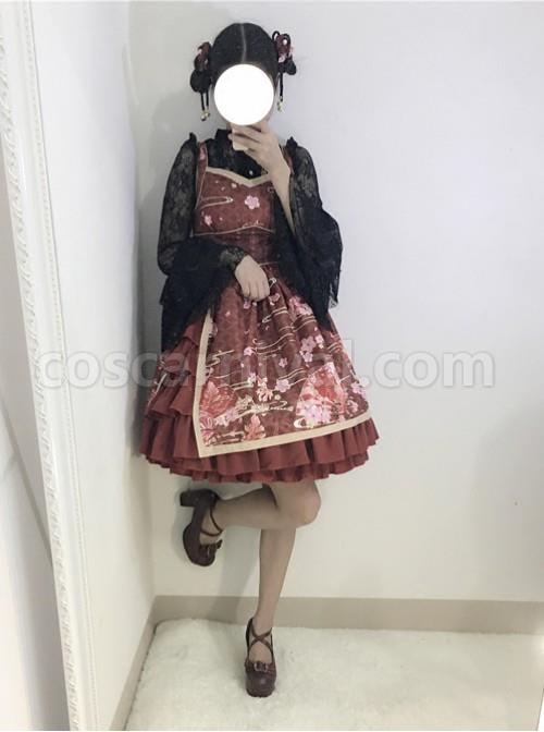 Gules Japanese Wind Soft Sister Bathrobe Cute Lolita Suspender Dress coscarnival