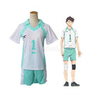 Haikyuu Aobajohsai High Oikawa Tooru Uniform Cosplay Costume, front view