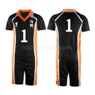 Haikyuu Karasuno High School Volleyball Club Hinata Shoyo and All Teammates Uniform Cosplay Costume, side view