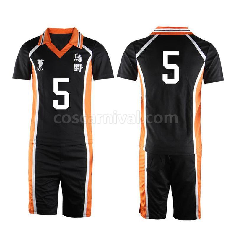 Haikyuu Karasuno High School Volleyball Club Hinata Shoyo and All Teammates Uniform Cosplay Costume, detail 3