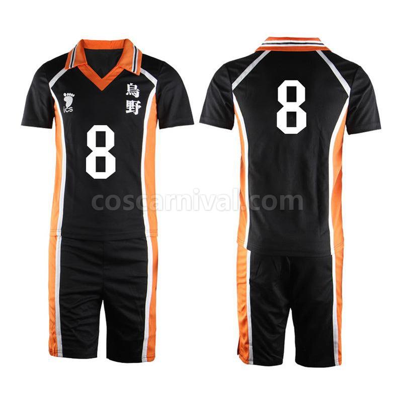 Haikyuu Karasuno High School Volleyball Club Hinata Shoyo and All Teammates Uniform Cosplay Costume, detail 6