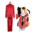 Haikyuu Nekoma High School Jacket Uniform Kozume Kenma Cosplay Costume, front view