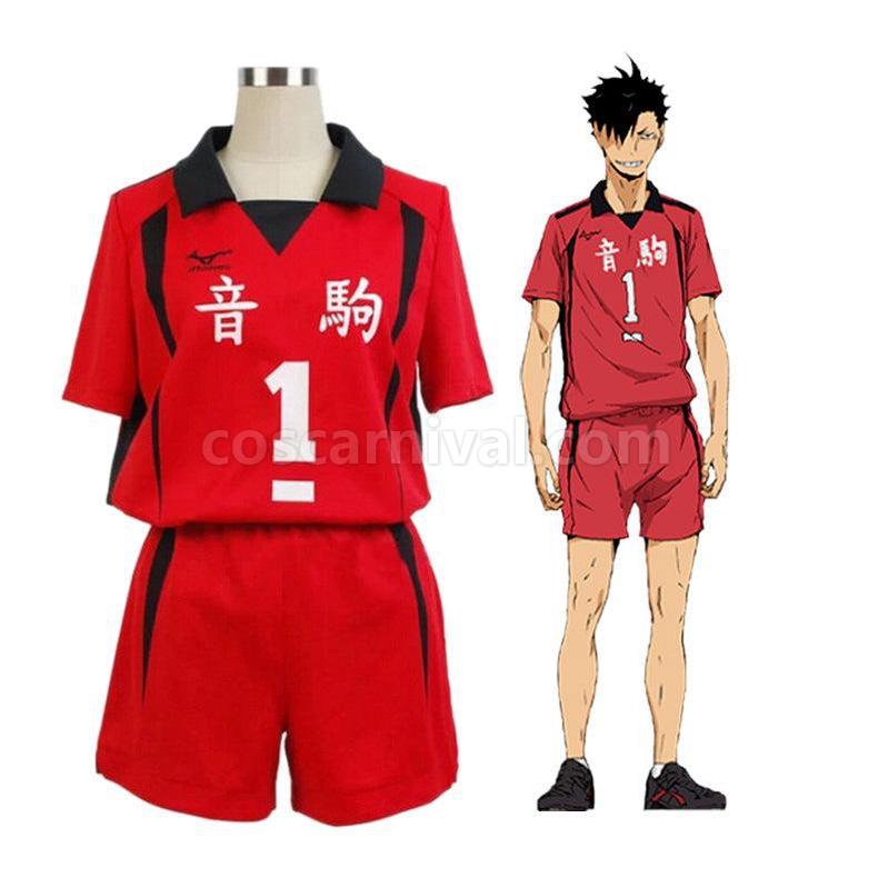 Haikyuu Nekoma High School Kuroo Tetsurou Uniform Cosplay Costume, front view