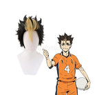 Haikyuu Nishinoya Yuu Short Black Cosplay wig, front view