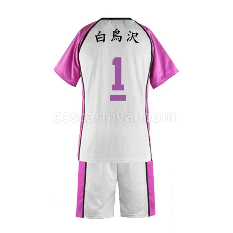 Haikyuu Shiratorizawa Academy Ushijima Wakatoshi T Shirt Uniform Cosplay Costume coscarnival011116715