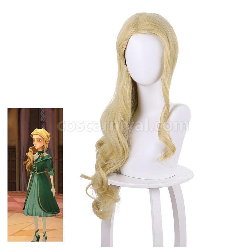 Harry Potter Magic Awakened Cassandra Vole Light Brown Blonde Cosplay Wigs coscarnival01118850