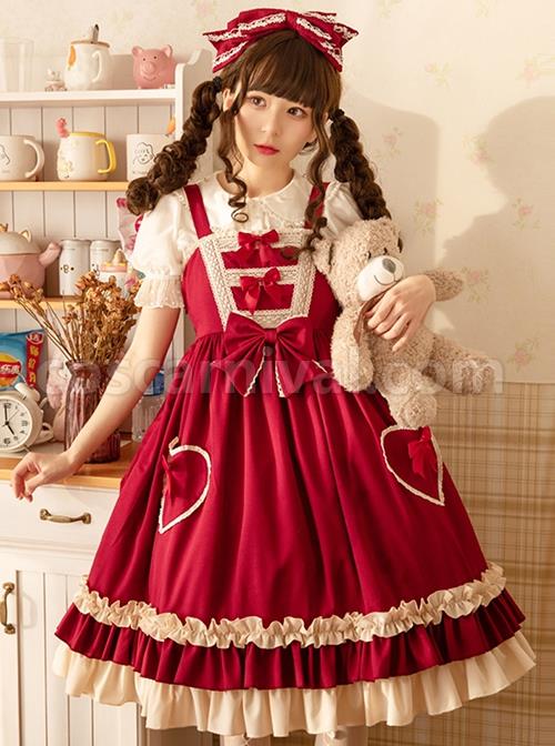 Hawthorn-Milk-Cover-Series-Red-Cute-Daily-Lace-Bow-Knot-Love-Heart-Decoration-Ruffle-Hem-Classic-Lolita-Sleeveless-Dress-coscarnival-2681