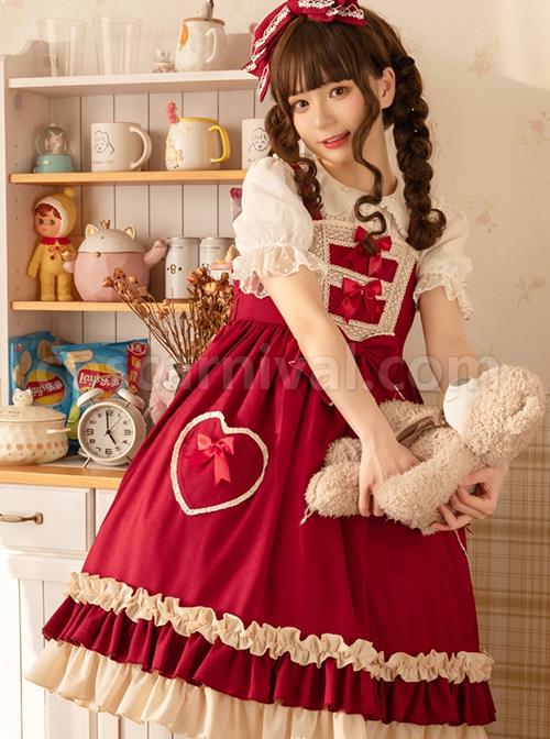 Hawthorn-Milk-Cover-Series-Red-Cute-Daily-Lace-Bow-Knot-Love-Heart-Decoration-Ruffle-Hem-Classic-Lolita-Sleeveless-Dress-coscarnival-2703