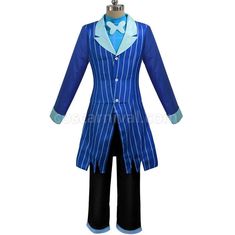 Hazbin Hotel Alastor Blue Uniform Cosplay Costumes coscarnival01112466
