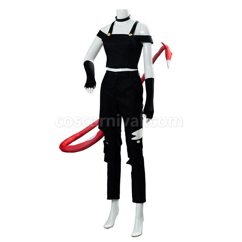 Hazbin Hotel Angel Dust Balck Fullset Halloween Cosplay Costumes coscarnival01119557
