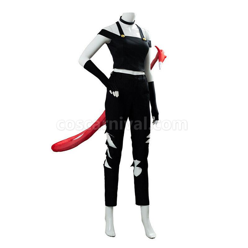 Hazbin Hotel Angel Dust Balck Fullset Halloween Cosplay Costumes coscarnival01119562