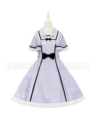 Herringbone-Jacquard-Polka-Dot-Chiffon-Lace-Shawl-Sleeve-Design-Bow-Classic-Lolita-Short-Sleeve-Dress-coscarnival-2725