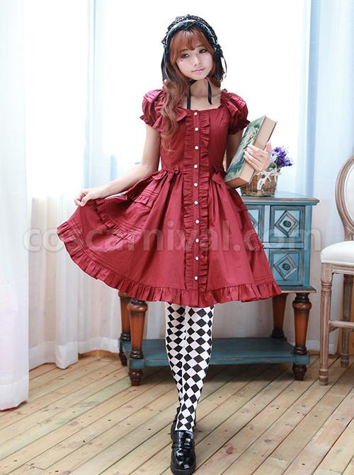 High-Waist-Ruffles-Puff-Sleeves-Bowknot-Sweet-Lolita-Dress-coscarnival-1106.jpg