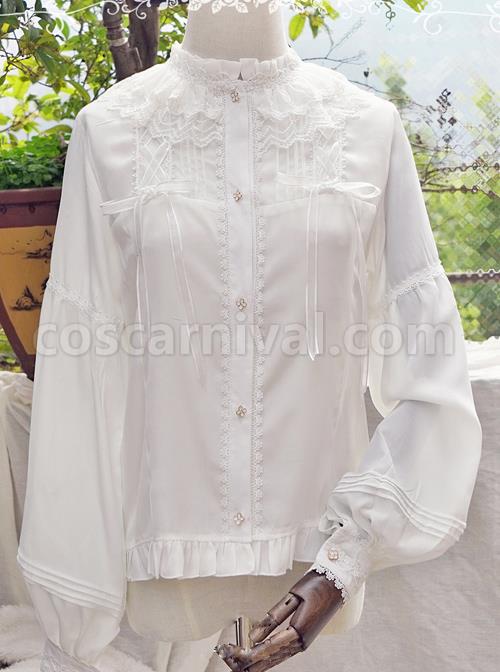Honey Granulated Sugar Series Elegance Classic Lolita Long Sleeve Shirt coscarnival