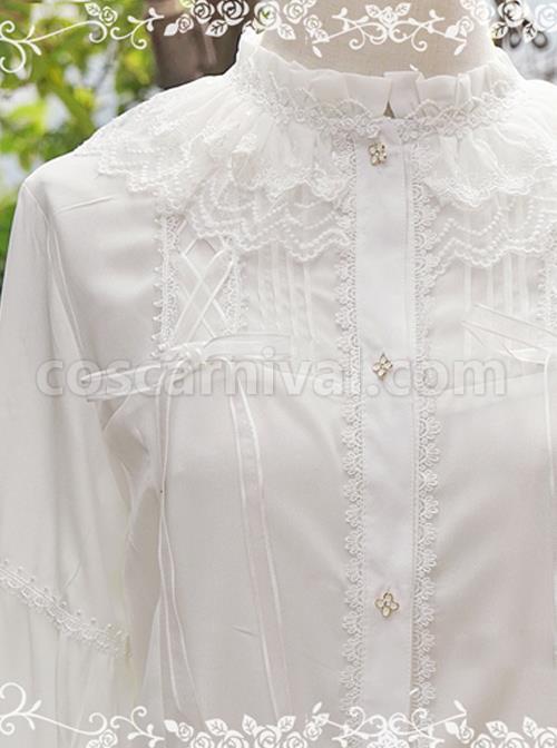 Honey Granulated Sugar Series Elegance Classic Lolita Long Sleeve Shirt coscarnival