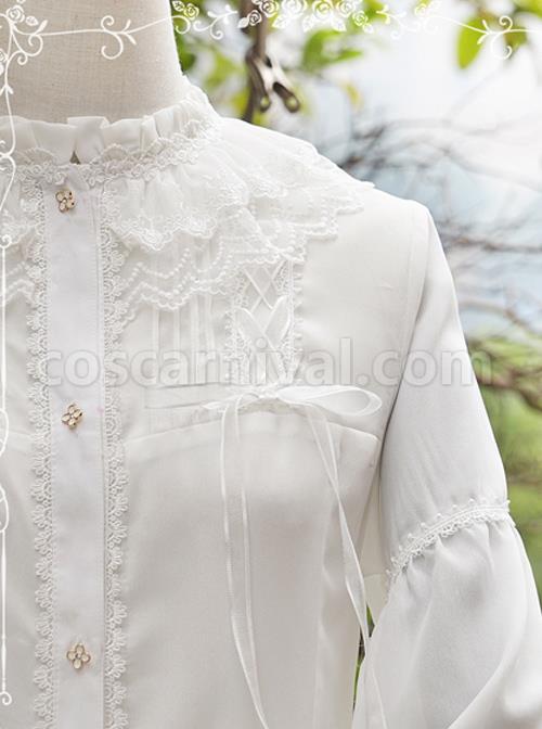 Honey Granulated Sugar Series Elegance Classic Lolita Long Sleeve Shirt coscarnival