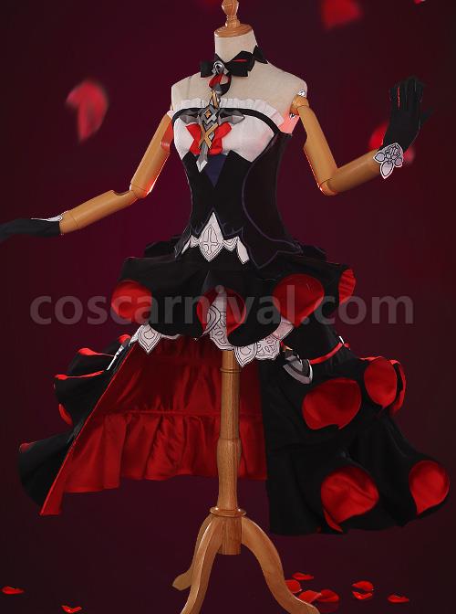 Honkai Impact 3 Delissa Gothic Dress Cosplay Set coscarnival