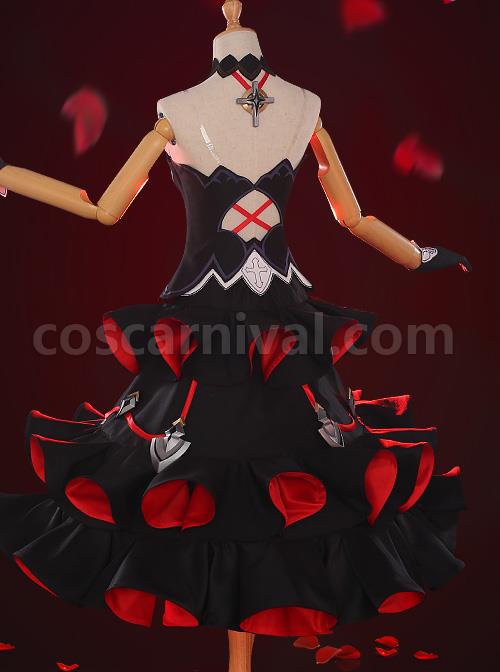 Honkai Impact 3 Delissa Gothic Dress Cosplay Set coscarnival