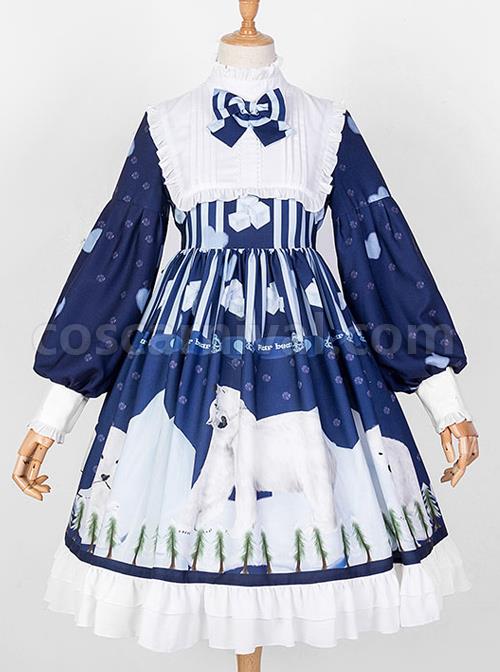Ice-Bear-Island-Series-OP-Bowknot-Blue-Classic-Lolita-Long-Sleeve-Dress-coscarnival-4218