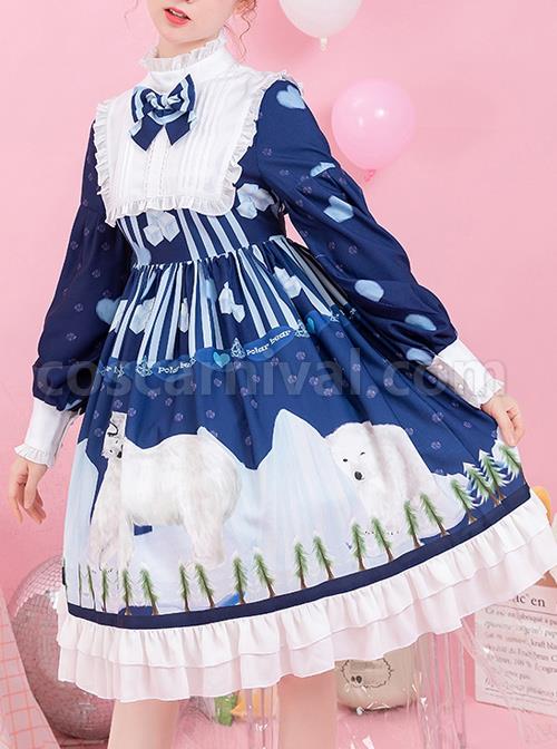 Ice-Bear-Island-Series-OP-Bowknot-Blue-Classic-Lolita-Long-Sleeve-Dress-coscarnival-4229