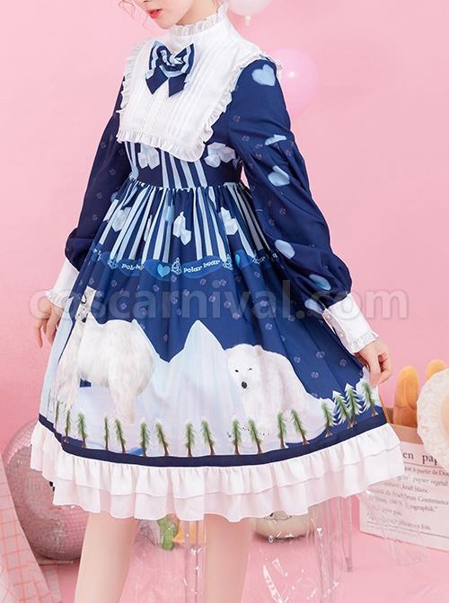 Ice-Bear-Island-Series-OP-Bowknot-Blue-Classic-Lolita-Long-Sleeve-Dress-coscarnival-4238