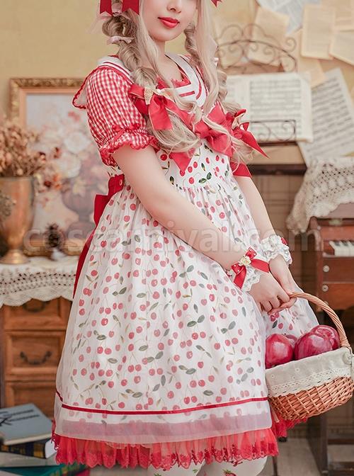 Ice-Cherry-Series-Cherry-Floral-Print-Pleated-Mesh-Personalized-Square-Neckline-Bow-Knots-Classic-Lolita-Dress-JSK-Shirt-Set-coscarnival-2643
