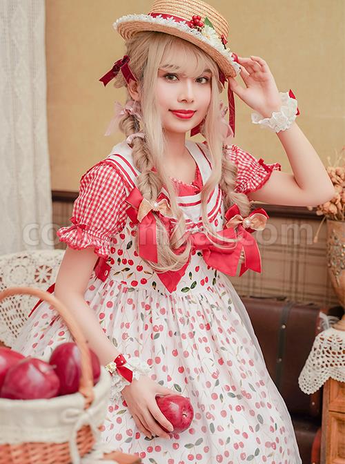 Ice-Cherry-Series-Cherry-Floral-Print-Pleated-Mesh-Personalized-Square-Neckline-Bow-Knots-Classic-Lolita-Dress-JSK-Shirt-Set-coscarnival-2652