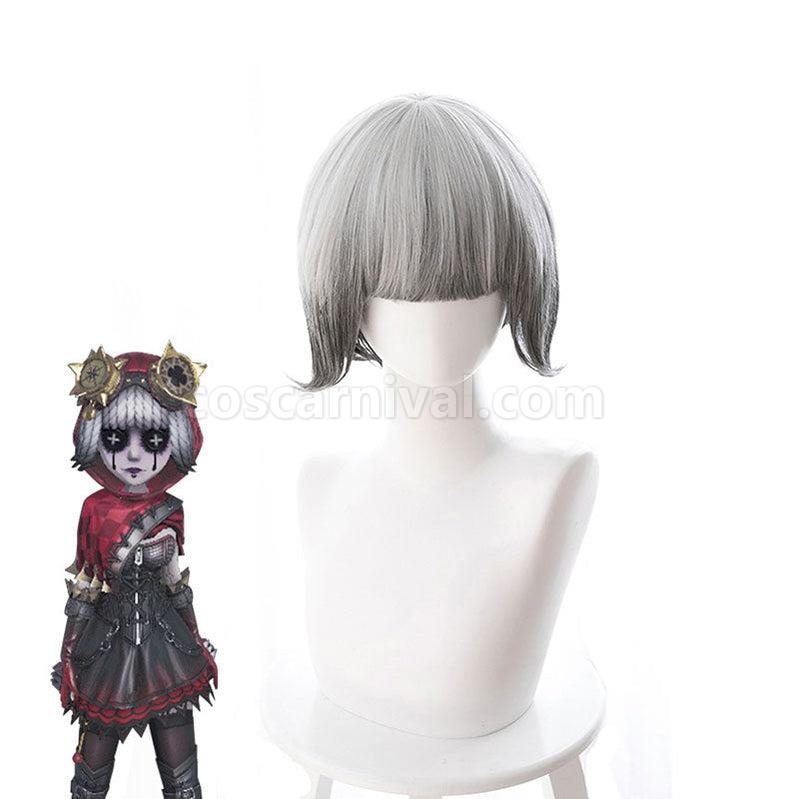 Identity V Mechanic Tracy Reznik Silver Gray Gradient Short Cosplay Wigs coscarnival011115312