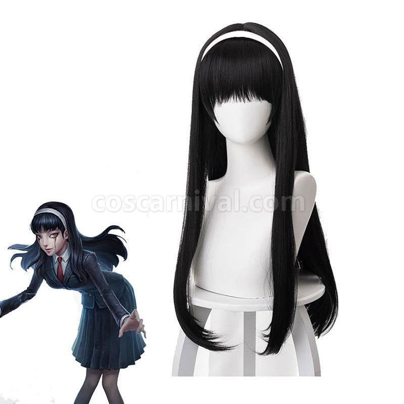 Identity V Witch Kawakami Tomie Black Long Cosplay Wigs coscarnival011115273