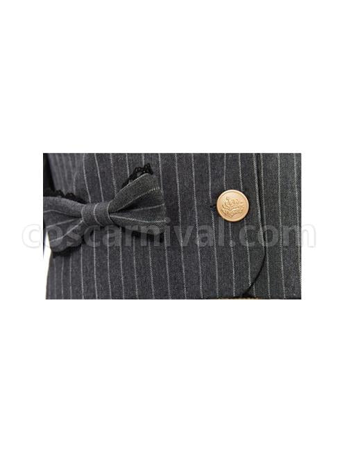 Idol.Q-Series-Simple-Thin-Stripes-Large-Neckline-Plaid-Decoration-Metal-Buttons-Bow-Knot-Short-Long-Sleeve-Classic-Lolita-Coat-coscarnival-5138