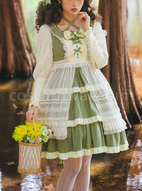 Immerse-Springtime-Series-OP-Pastoral-Style-Elegant-Three-Section-Hem-Classic-Lolita-Long-Sleeve-Dress-With-Tulle-Skirt-coscarnival-4591