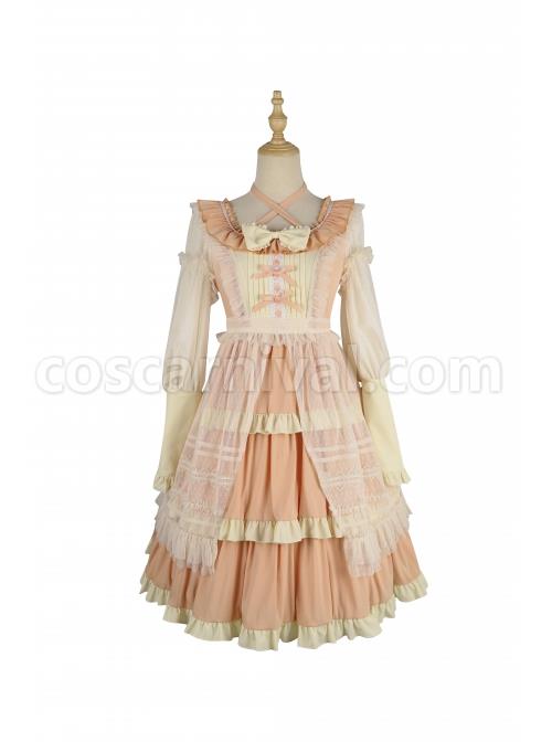 Immerse-Springtime-Series-OP-Pastoral-Style-Elegant-Three-Section-Hem-Classic-Lolita-Long-Sleeve-Dress-With-Tulle-Skirt-coscarnival-4601