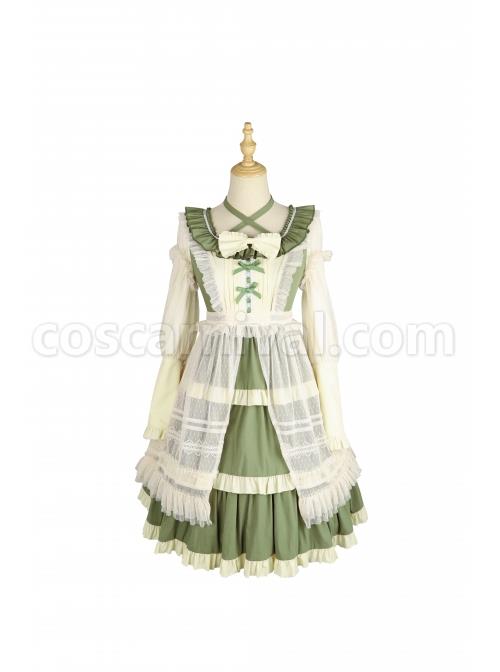 Immerse-Springtime-Series-OP-Pastoral-Style-Elegant-Three-Section-Hem-Classic-Lolita-Long-Sleeve-Dress-With-Tulle-Skirt-coscarnival-4606