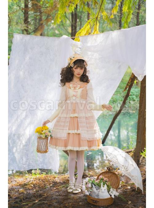 Immerse-Springtime-Series-OP-Pastoral-Style-Elegant-Three-Section-Hem-Classic-Lolita-Long-Sleeve-Dress-With-Tulle-Skirt-coscarnival-4616