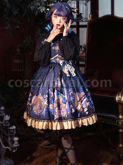 Immortal-Bottle-Series-JSK-Retro-Printing-Classic-Lolita-Sling-Dress-coscarnival-4207
